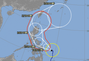台風1号　気象庁